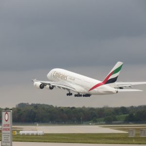 Start des A 380 in München